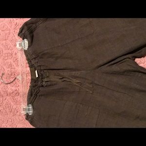 CP Shades Irish Linen Cropped Pants Large